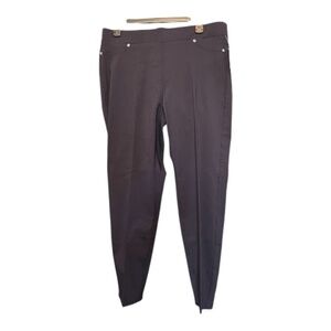 💙✨ NWT ZAC & RACHEL Navy Slim Ankle Stretch High Rise Pull-On Pants | Sz 12